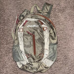 Eddie Bauer Green and Brown Outdoor Backpack